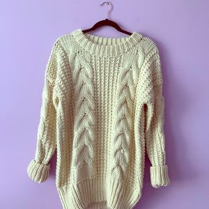 Unif Chunky Cable-knit Sweater | size XS